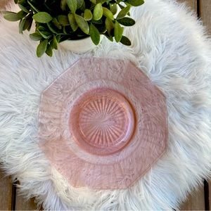 Pink Depression Glass 10” Plate